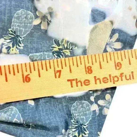 NWT Fish Hippie M Deluna Volley Short Chambray Size XL 8” Inseam Resort Beach - Picture 5 of 7